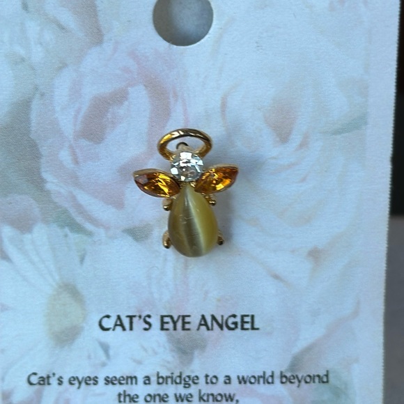 The Cat's Meow Cat's Eye Angel Pin - Picture 5 of 7